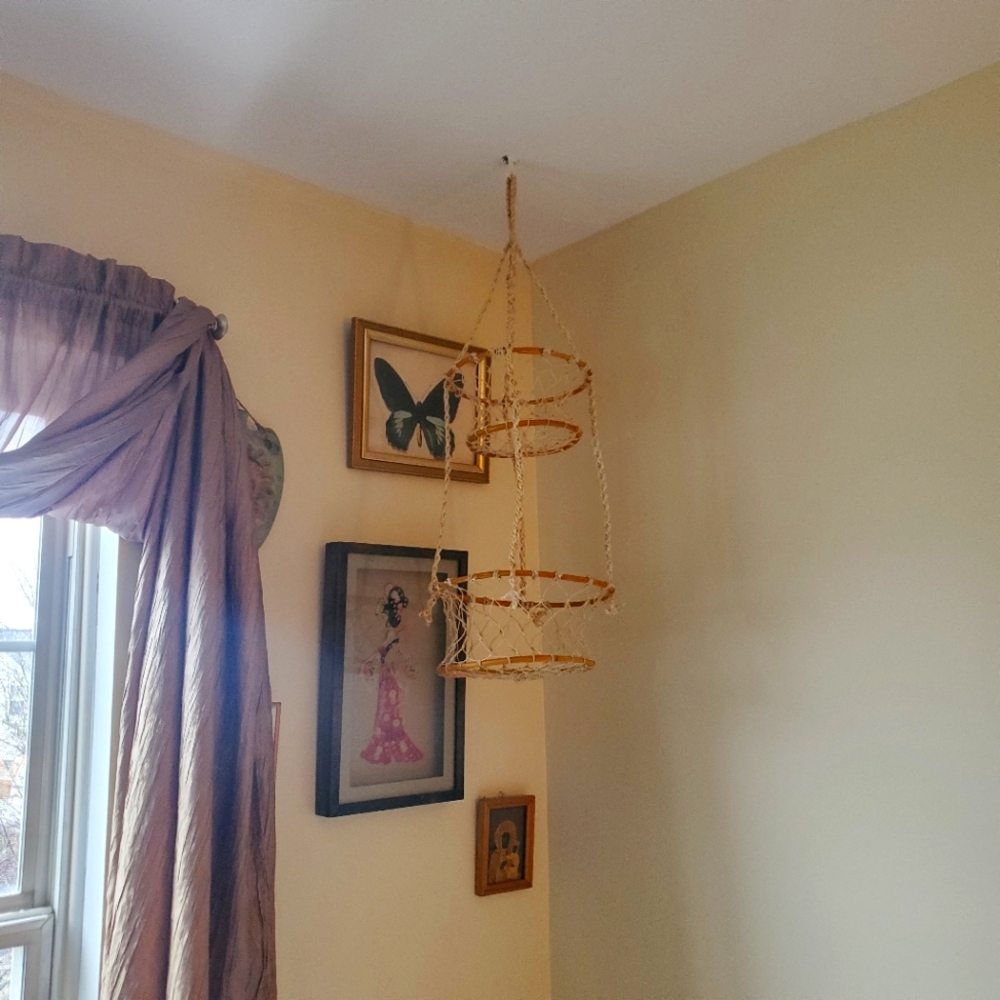Crocheted Hanging Basket